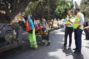 Avanza Gobierno de la Ciudad con rehabilitación vial en avenida 11 Oriente