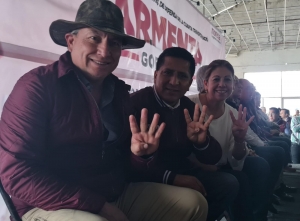 Armenta nombra a David Huerta, coordinador de su campaña en la Sierra Norte