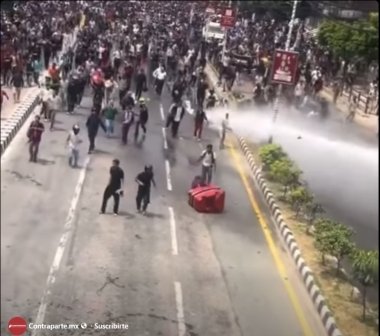 Nepal, Políticos huyen en helicóptero tras masiva movilización social contra la corrupción.