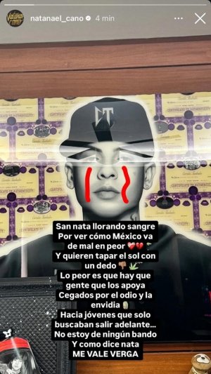 “Quieren tapar el sol con un dedo”: Natanael Cano contra censura de corridos