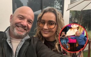 Esposa de Luis Garc&iacute;a interrumpe programa tras descubrir coqueteo del conductor con Fey: "Tiene hijos y esposa"