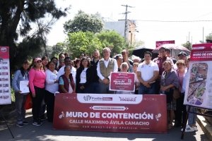 Encabeza Pepe Chedraui construcci&oacute;n del muro de contenci&oacute;n Maximino &Aacute;vila Camacho en San Sebasti&aacute;n de Aparicio