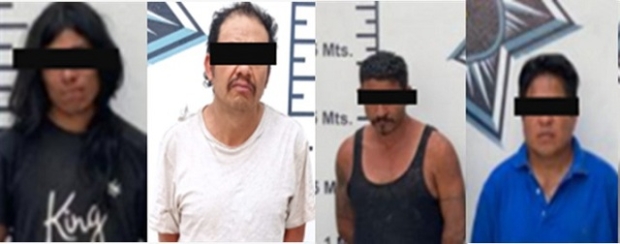Policía municipal de Atlixco detiene a cinco sujetos por robo