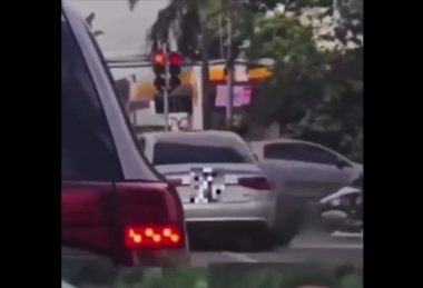 Héroe anónimo frustra la huida de un par de ladrones.