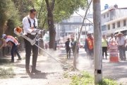 Vecinos de San Baltazar Campeche agradecen apoyo de Armenta durante faena comunitaria