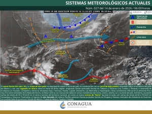 Lluvias puntuales fuertes en Veracruz, Tabasco, Oaxaca y Chiapas