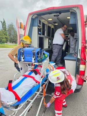 Gobierno del Estado brinda atenci&oacute;n oportuna a menor con traslado aerom&eacute;dico.