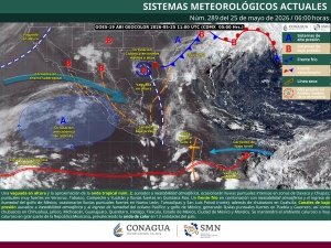 Lluvias puntuales intensas en Oaxaca y Chiapas