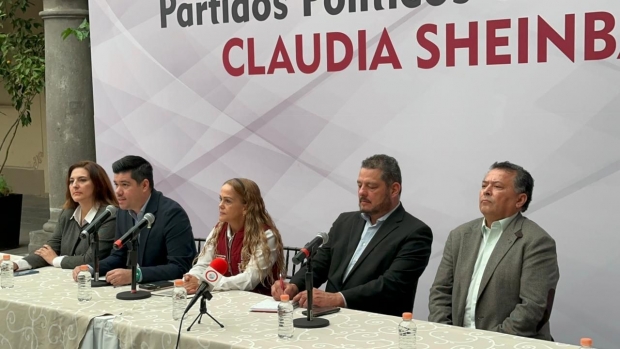 En Puebla, MORENA, PT, Nueva Alianza, PVEM, PSI y Fuerza por México cierran filas con Claudia Sheinbaum