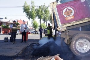 Pepe Chedraui contin&uacute;a fortaleciendo el mantenimiento vial con "BacheAndo" Puebla