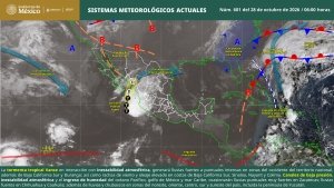 Lluvias puntuales intensas en Sinaloa, Nayarit y Durango