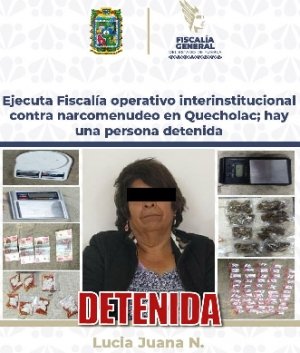 Ejecuta Fiscal&iacute;a operativo interinstitucional contra narcomenudeo en Quecholac; hay una persona detenida