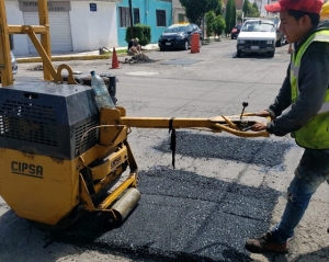 Municipio de Puebla continúa tapando baches en toda la ciudad: 766 en sólo 6 días