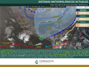 Se prev&eacute;n lluvias fuertes en Jalisco, Colima, Michoac&aacute;n, Guerrero y Estado de M&eacute;xico