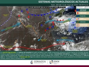 Lluvias muy fuertes en Chiapas y onda de calor en estados del noroeste, occidente, sur y sureste del pa&iacute;s