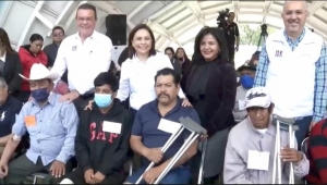 DIF Estatal entrega 155 prótesis gratuitas a ciudadanos de 13 municipios de Puebla